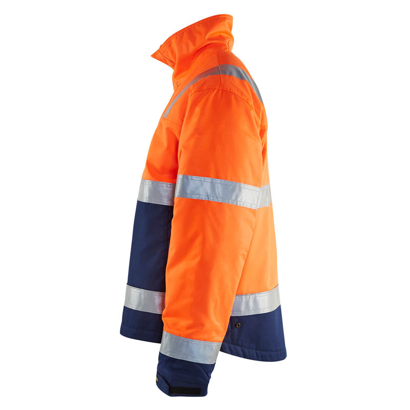 Blaklader High Vis Winterjacke High Vis Orange/Marineblau 4X