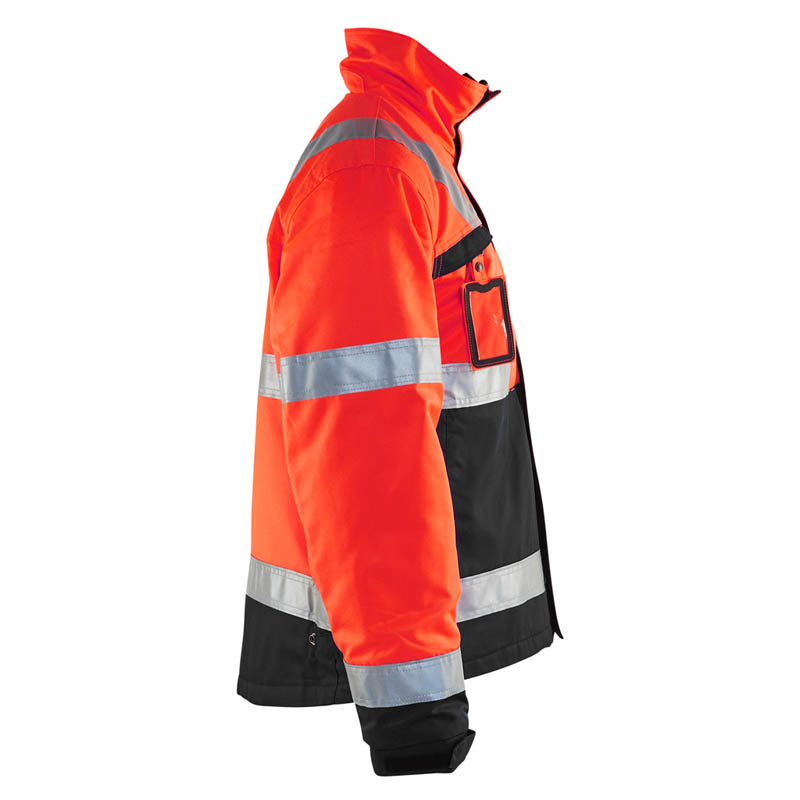 Blaklader High Vis Winterjacke High Vis Rot/Schwarz 4XL