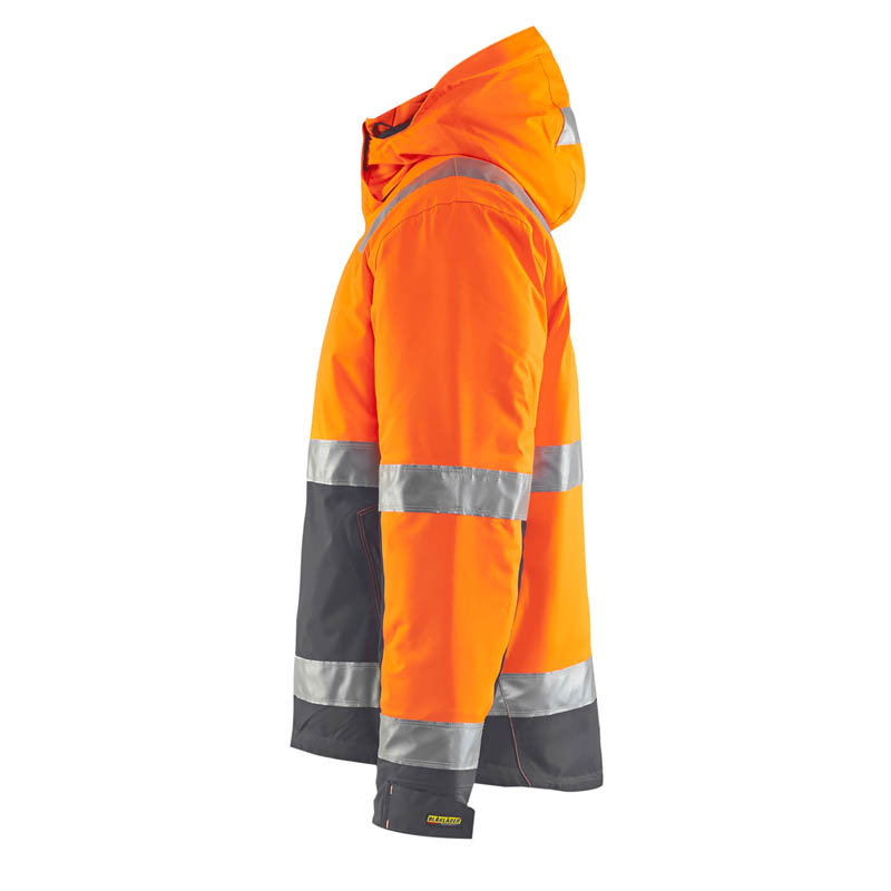 Blaklader High Vis Winterjacke High Vis Orange/Mittelgrau 4X