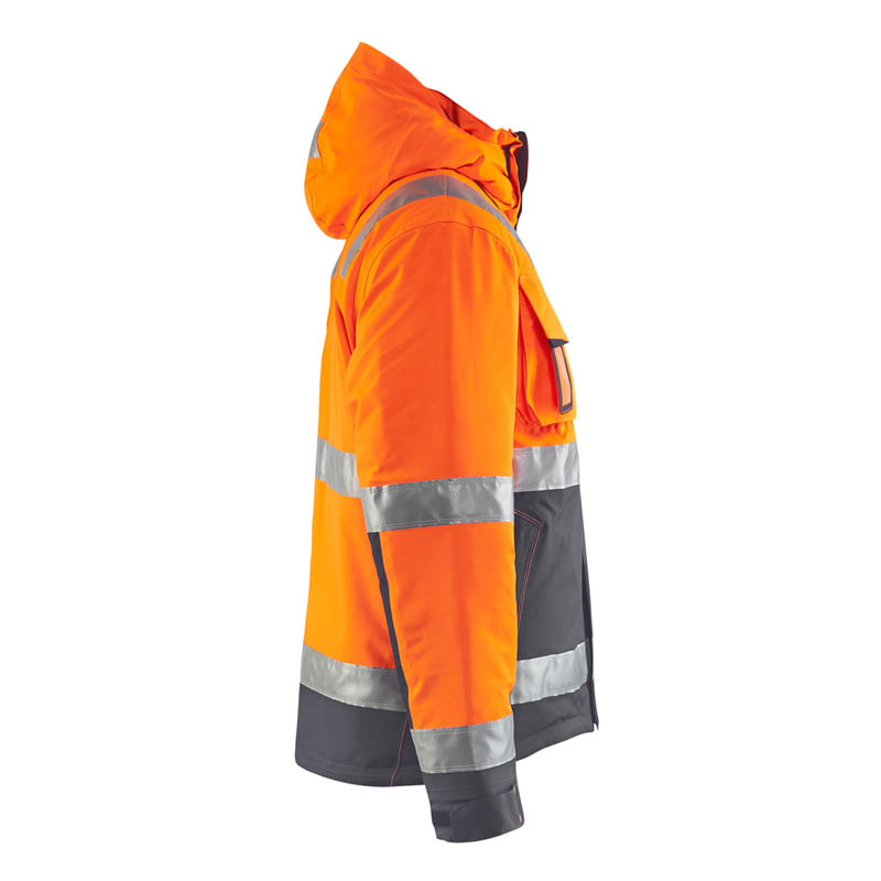 Blaklader High Vis Winterjacke High Vis Orange/Mittelgrau 4X
