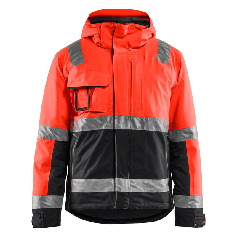 Blaklader High Vis Winter Bundjacke High Vis Rot/Schwarz 4XL