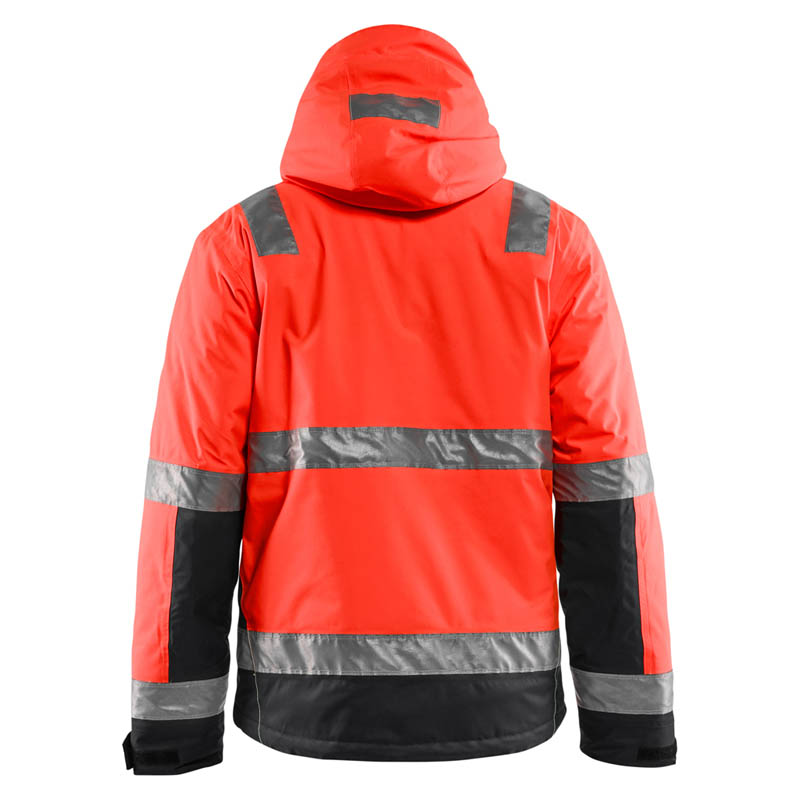 Blaklader High Vis Winter Bundjacke High Vis Rot/Schwarz 4XL