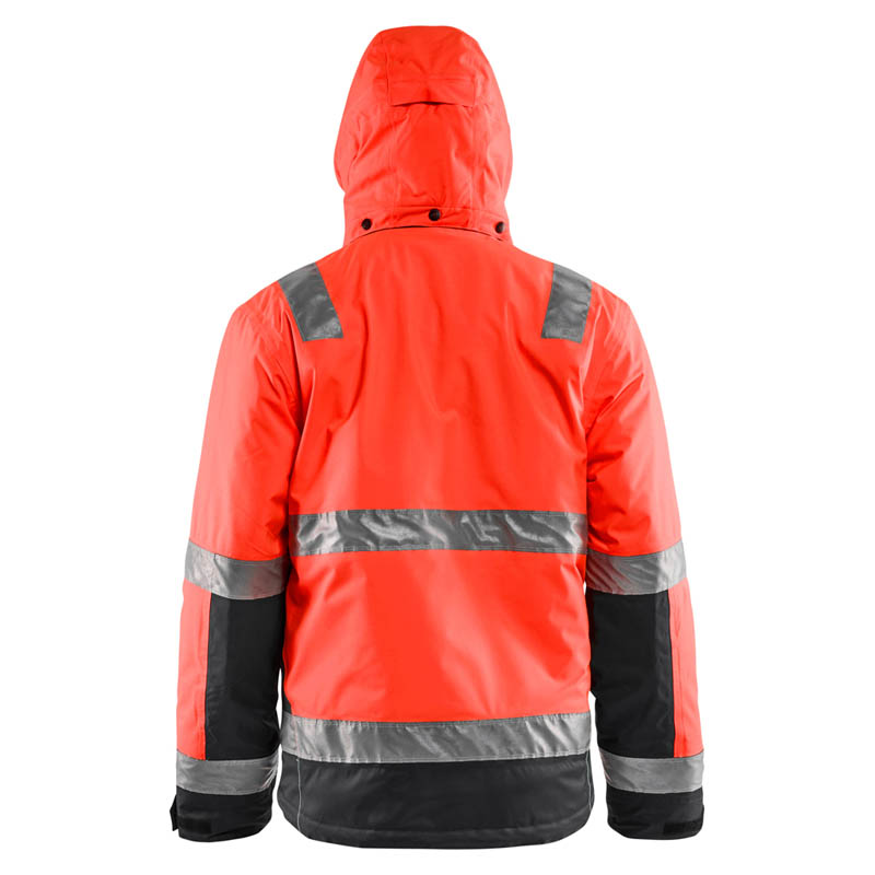 Blaklader High Vis Winter Bundjacke High Vis Rot/Schwarz 4XL