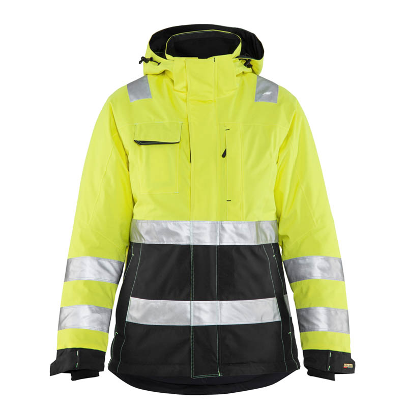 Blaklader Damen High Vis Winterjacke High Vis Gelb/Schwarz L