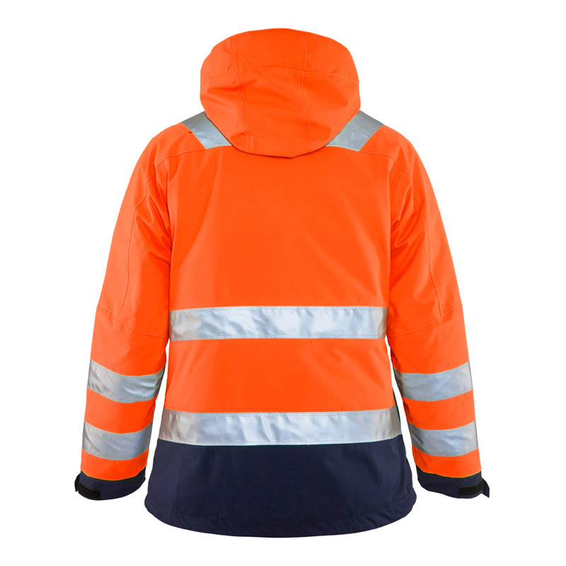 Blaklader Damen High Vis Winterjacke High Vis Orange/Marineb
