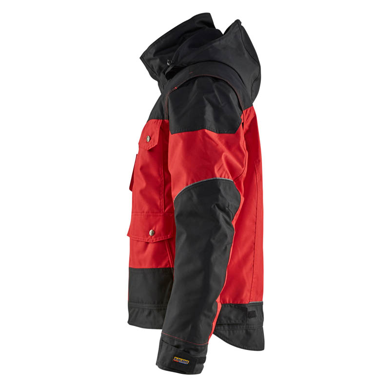 Blaklader Winterjacke Rot/Schwarz L