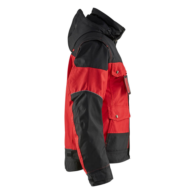 Blaklader Winterjacke Rot/Schwarz L