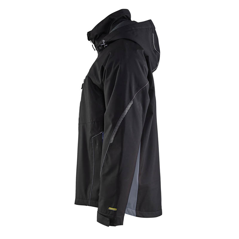 Blaklader Leichte gefütterte Funktionsjacke Schwarz/Grau 4XL