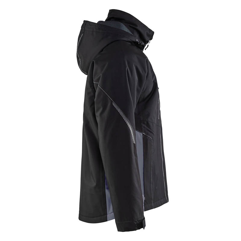 Blaklader Leichte gefütterte Funktionsjacke Schwarz/Grau 4XL