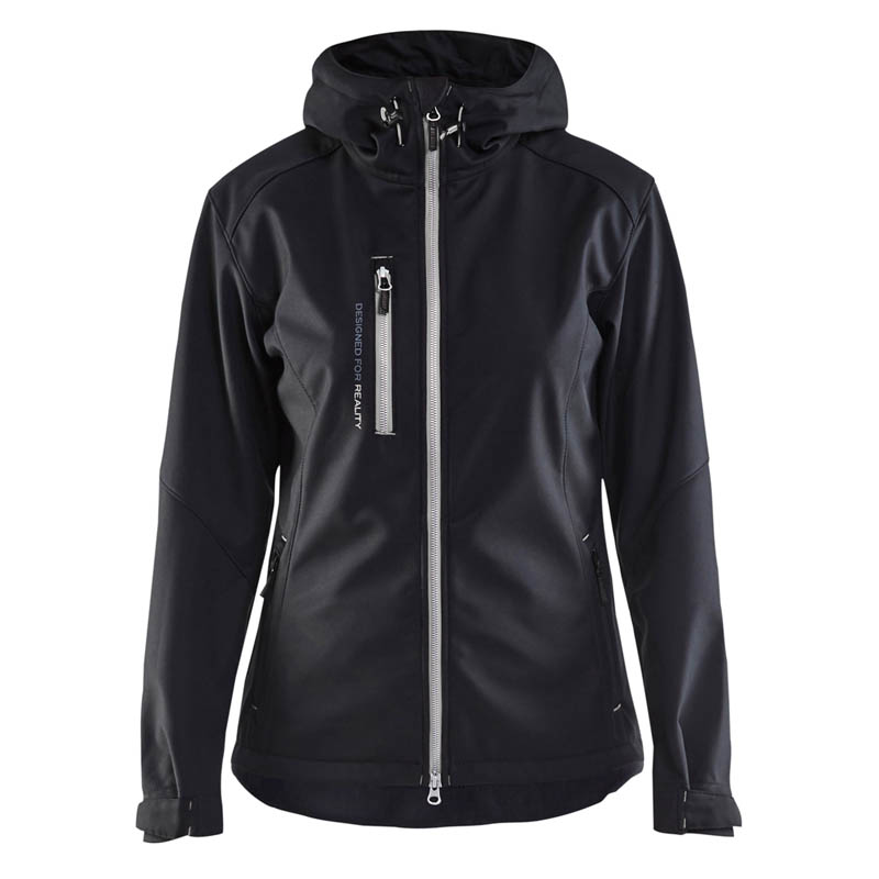 Blaklader Damen Softshell Jacke Schwarz/Silber L