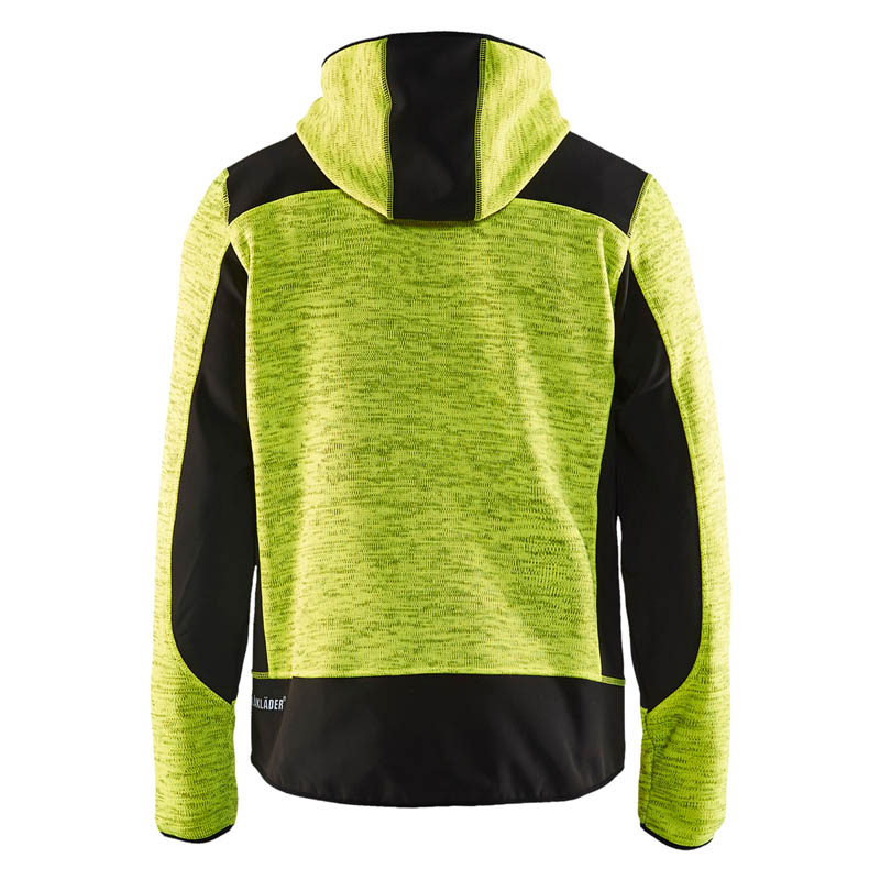 Blaklader Strickjacke High Vis Gelb/Schwarz 4XL