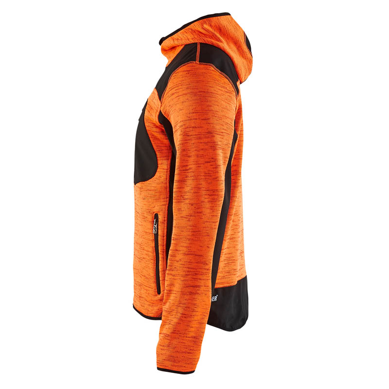 Blaklader Strickjacke High Vis Orange/Schwarz 4XL