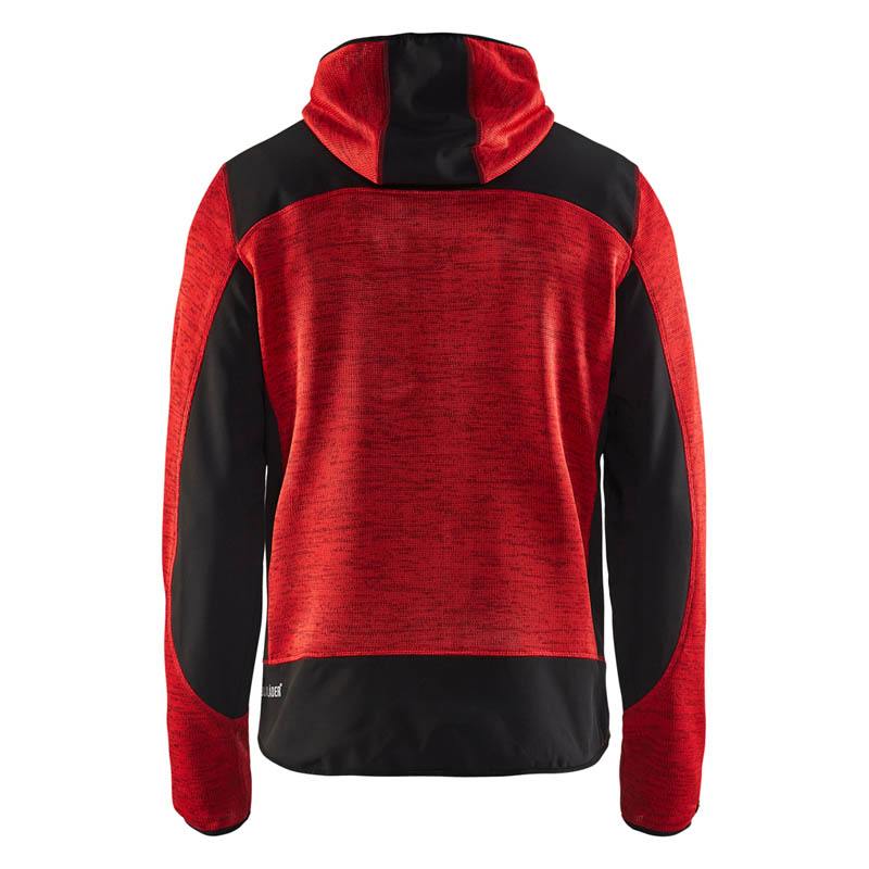 Blaklader Strickjacke Rot/Schwarz L