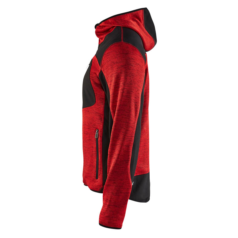 Blaklader Strickjacke Rot/Schwarz L