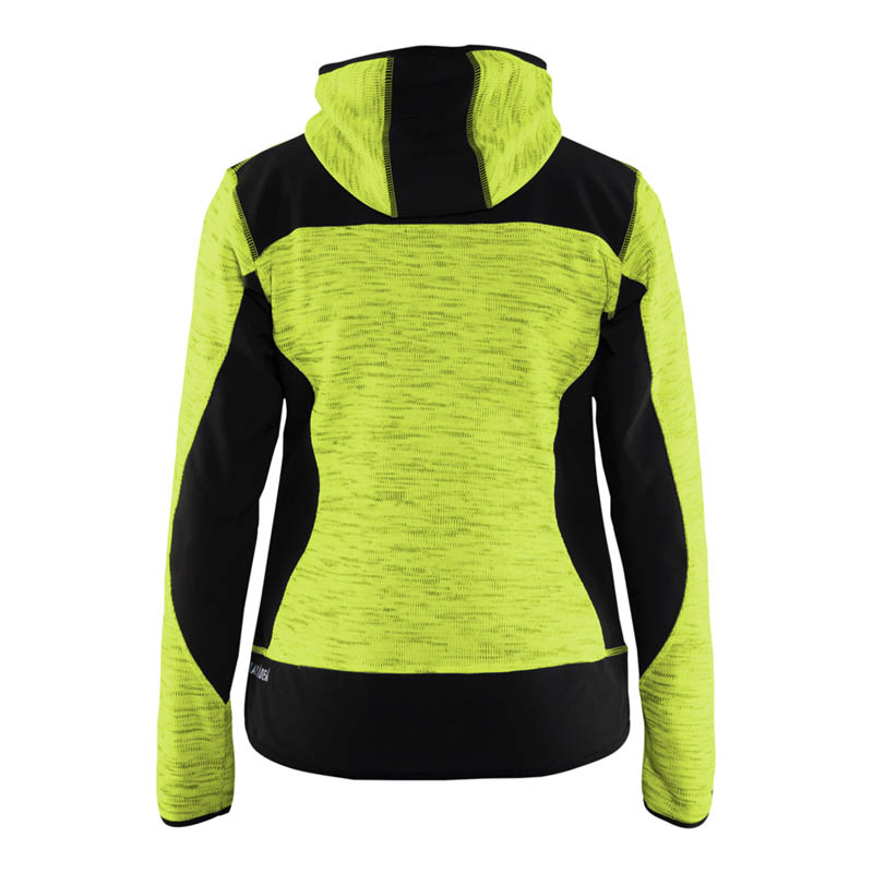 Blaklader Damen Strickjacke High Vis Gelb/Schwarz L