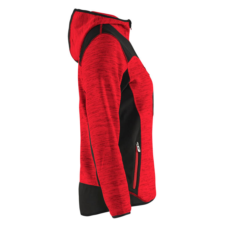 Blaklader Damen Strickjacke Rot/Schwarz L