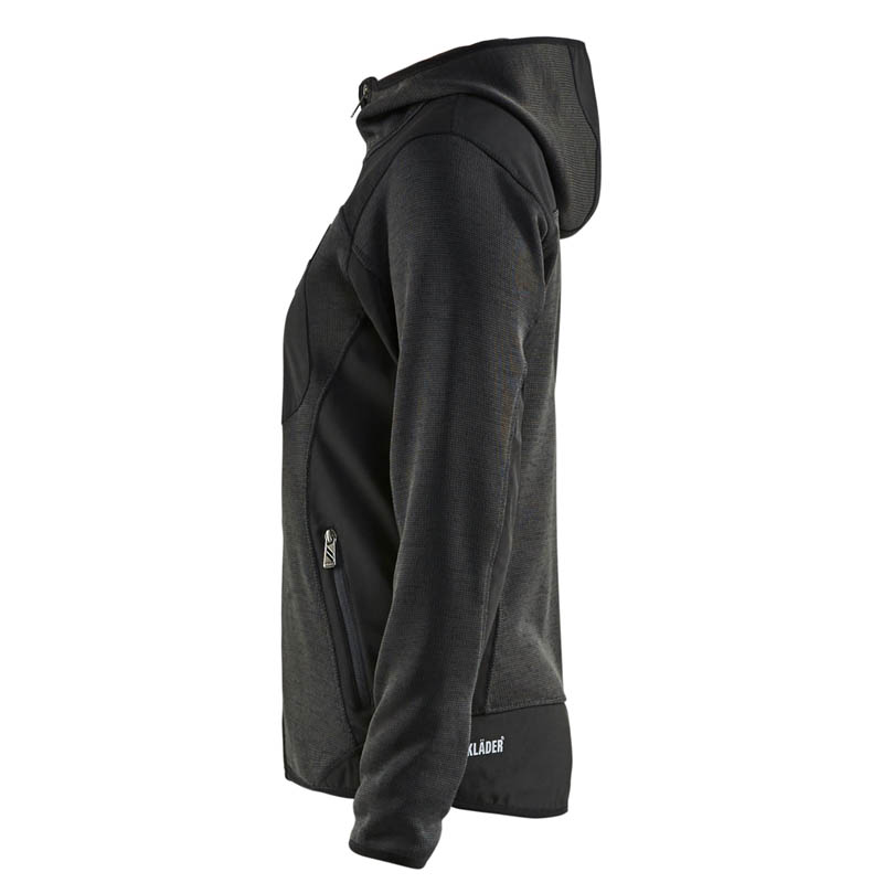 Blaklader Damen Strickjacke Dunkelgrau/Schwarz L