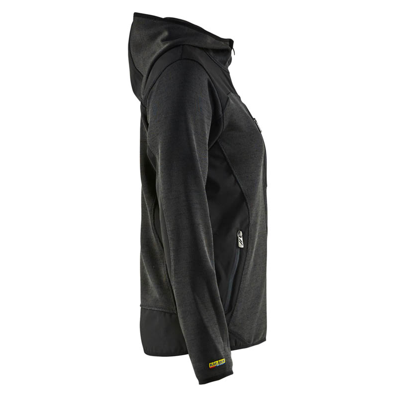 Blaklader Damen Strickjacke Dunkelgrau/Schwarz L