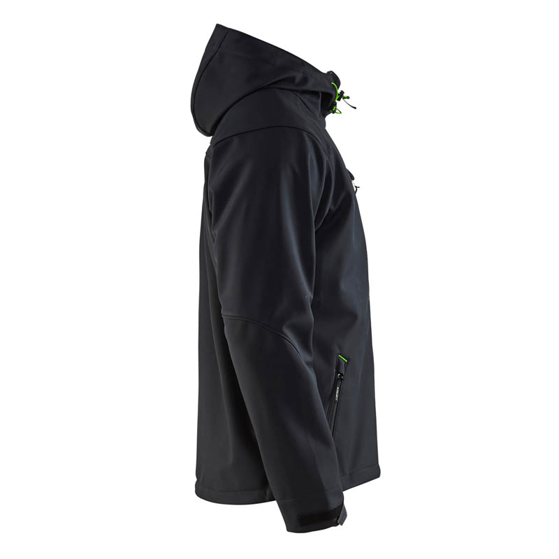 Blaklader Softshell Jacke Schwarz/Grün 4XL
