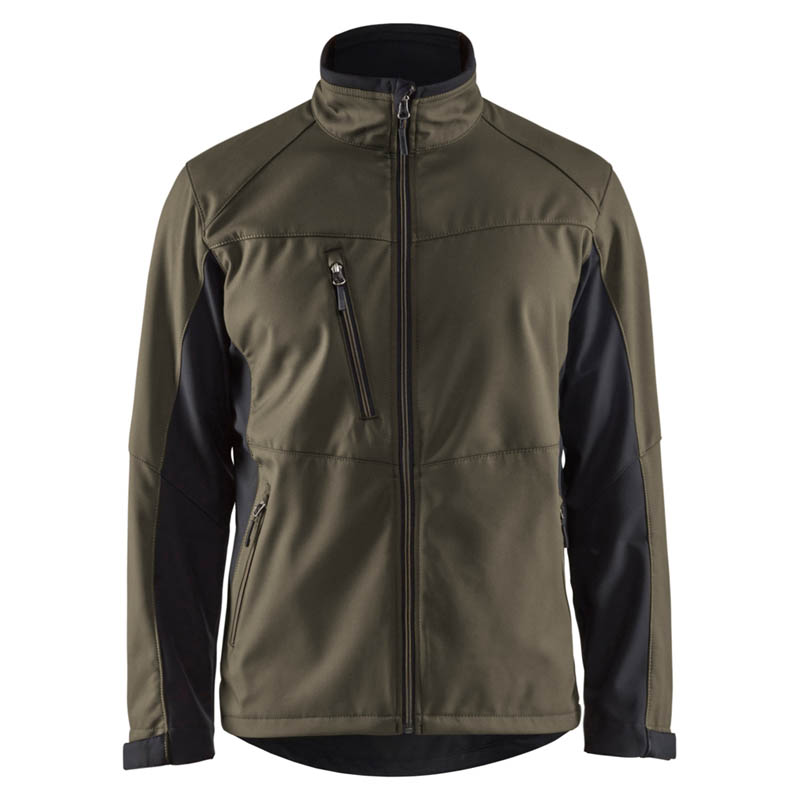 Blaklader Softshell Jacke Dunkel Olivegrün/Schwarz 4XL