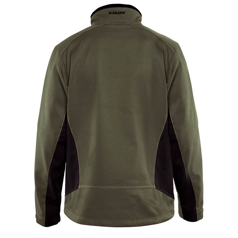 Blaklader Softshell Jacke Dunkel Olivegrün/Schwarz 4XL