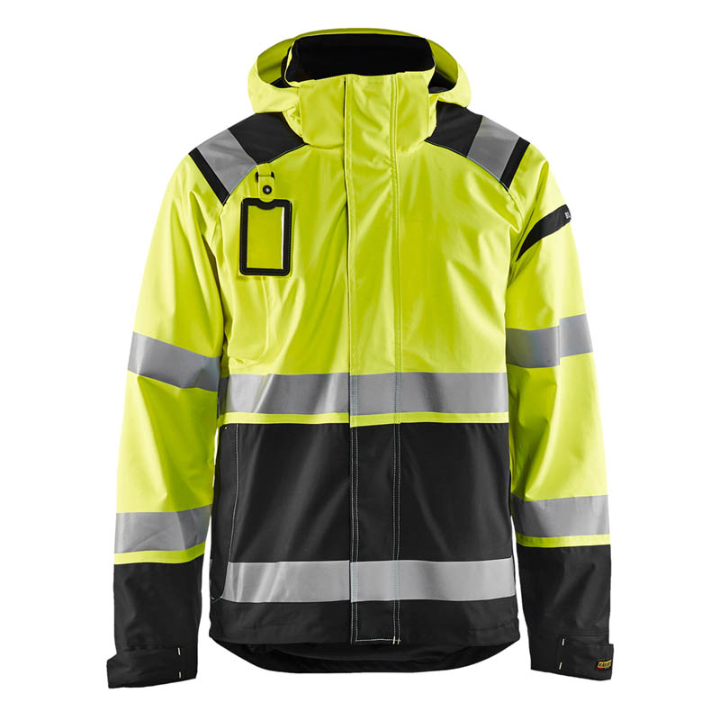Blaklader High Vis Shell Jacke High Vis Gelb/Schwarz 4XL