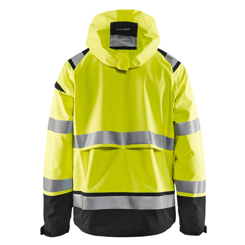 Blaklader High Vis Shell Jacke High Vis Gelb/Schwarz 4XL