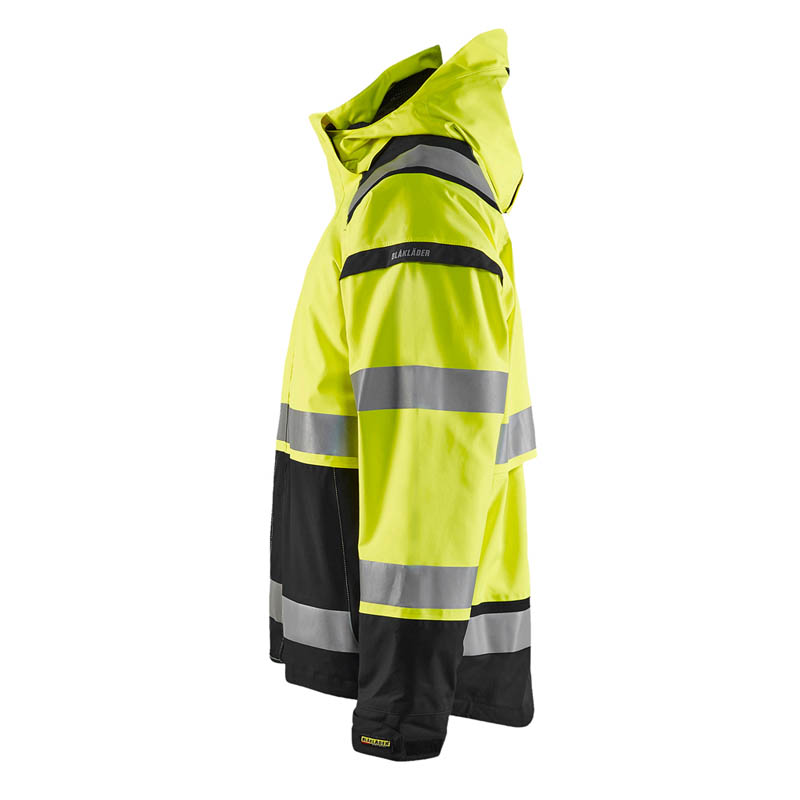 Blaklader High Vis Shell Jacke High Vis Gelb/Schwarz 4XL