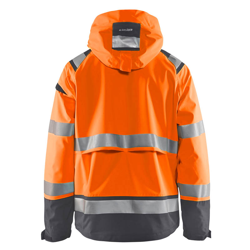 Blaklader High Vis Shell Jacke High Vis Orange/Mittelgrau 4X