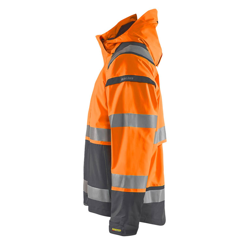Blaklader High Vis Shell Jacke High Vis Orange/Mittelgrau 4X
