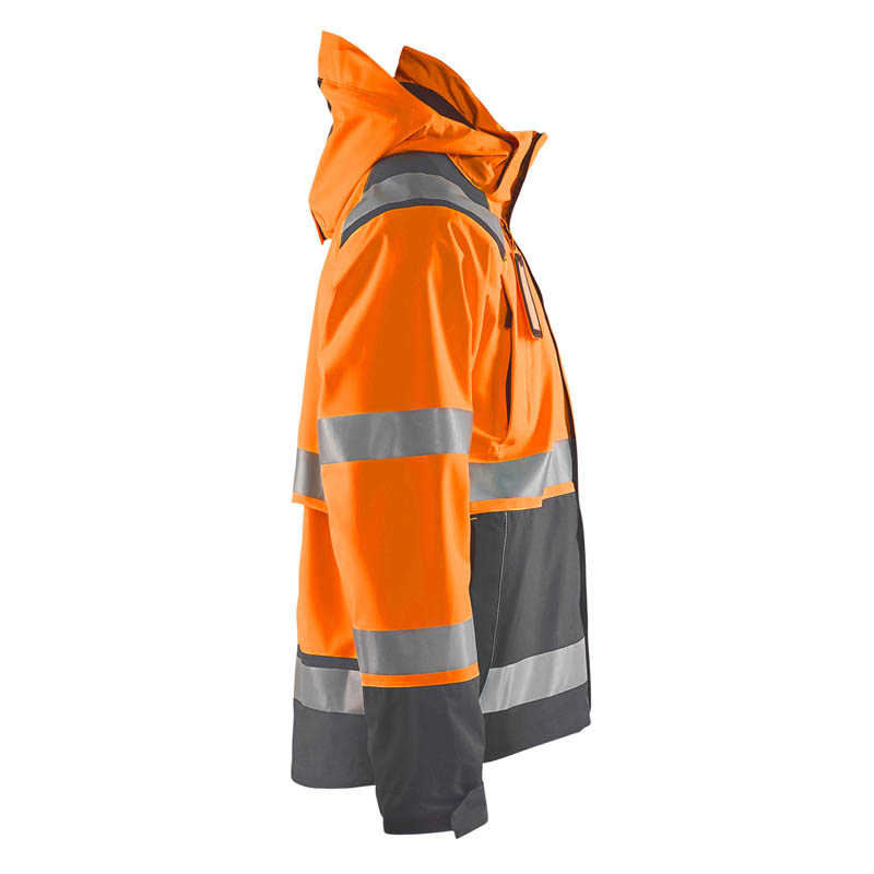 Blaklader High Vis Shell Jacke High Vis Orange/Mittelgrau 4X