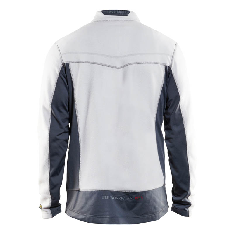 Blaklader Microfleece Jacke Weiß/Grau 4XL
