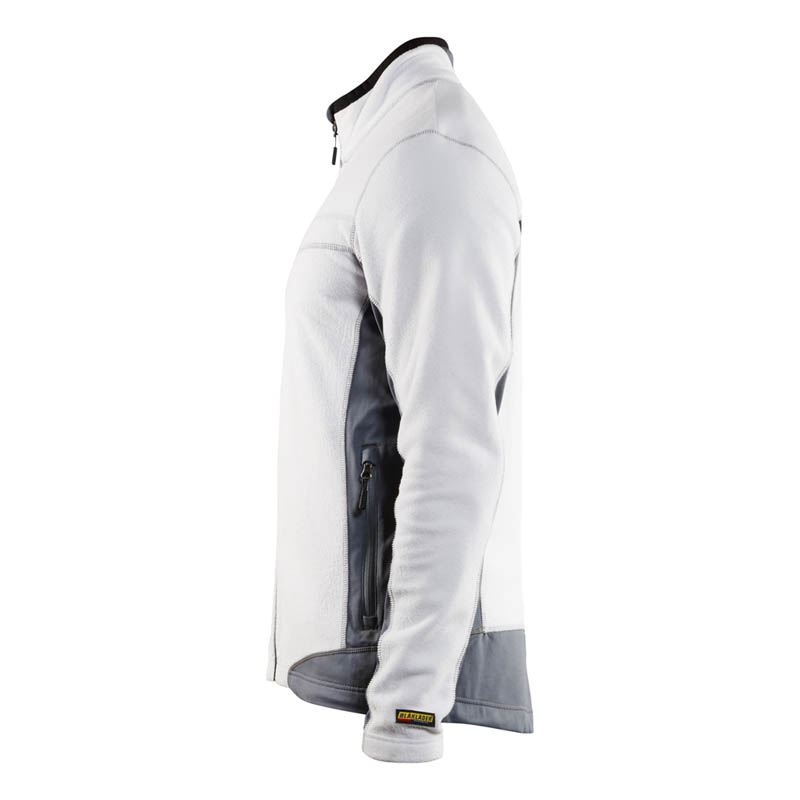 Blaklader Microfleece Jacke Weiß/Grau 4XL
