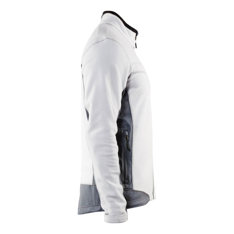 Blaklader Microfleece Jacke Weiß/Grau 4XL