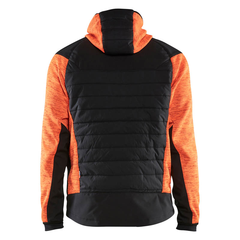 Blaklader Hybrid Jacke High Vis Orange/Schwarz 4XL