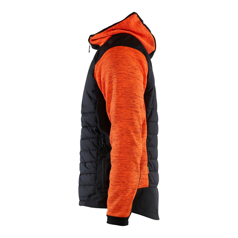 Blaklader Hybrid Jacke High Vis Orange/Schwarz 4XL