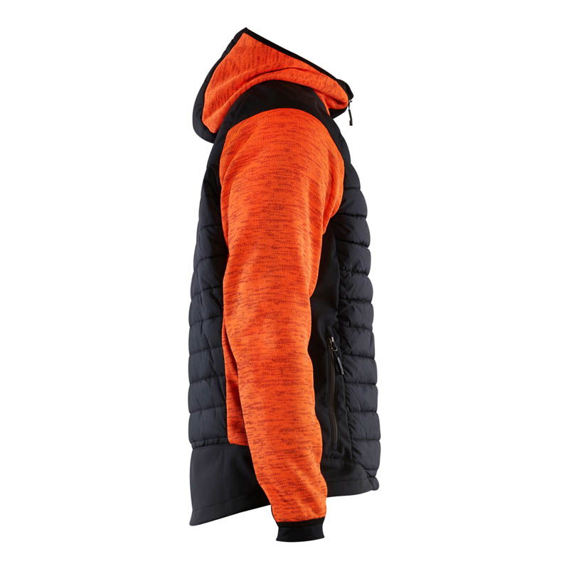 Blaklader Hybrid Jacke High Vis Orange/Schwarz 4XL