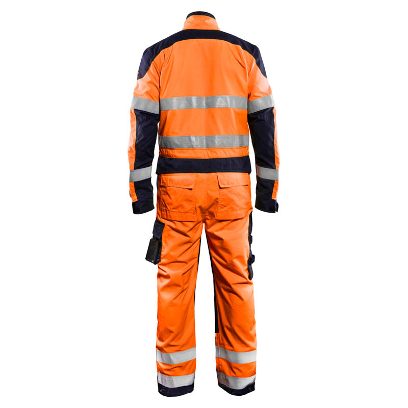 Blaklader Multinorm Overall Inhärent High Vis Orange/Marineb