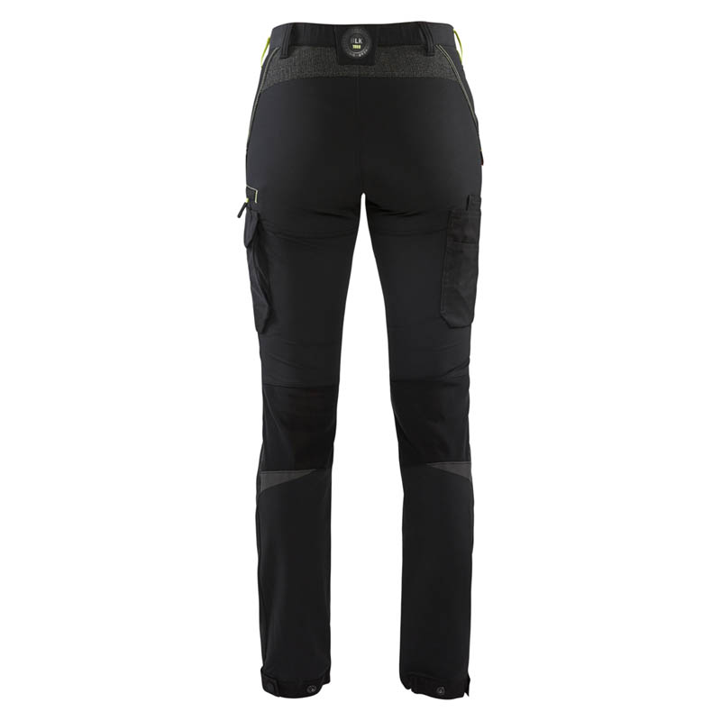 Blaklader Damen Service Arbeitshose 4-Wege-Stretch Schwarz/G
