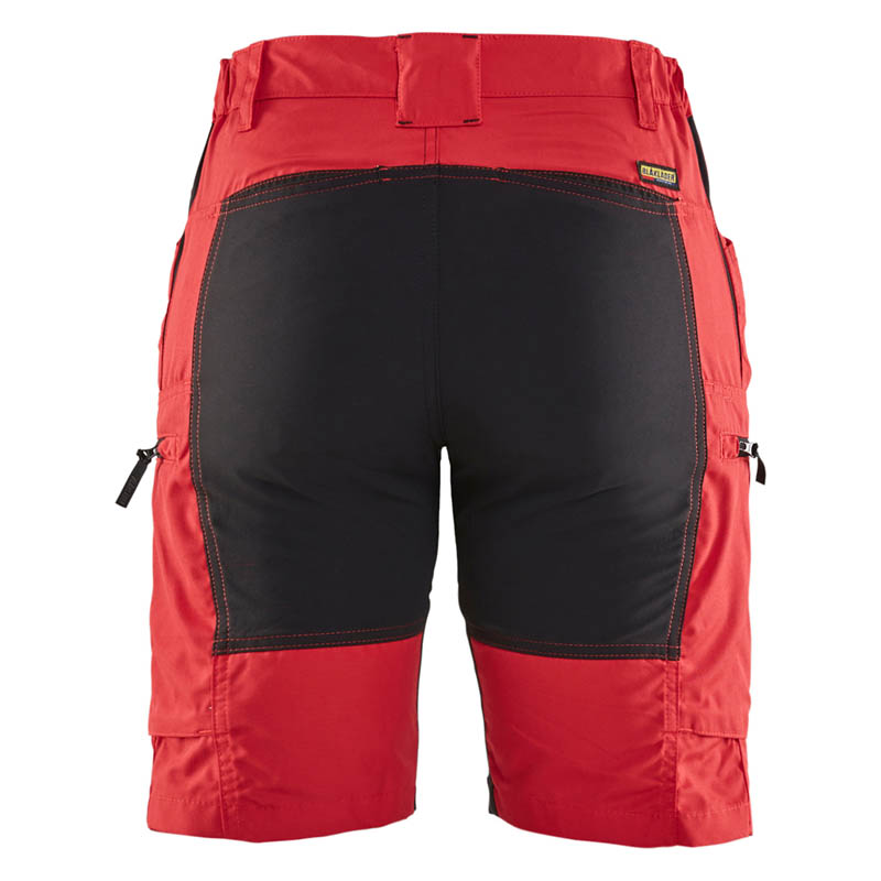 Blaklader Damen Service Shorts Stretch Rot/Schwarz C30