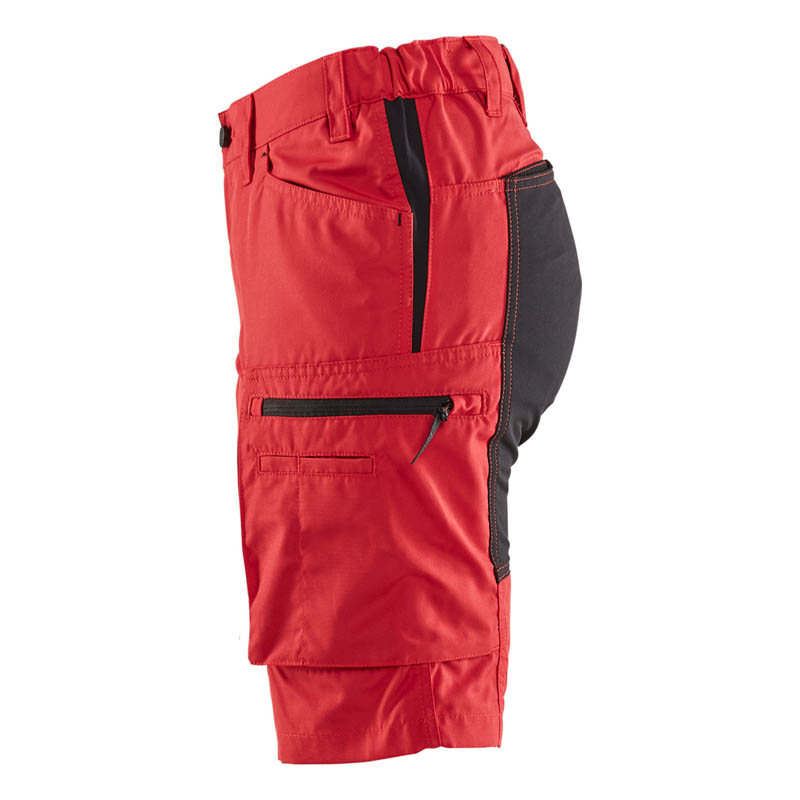 Blaklader Damen Service Shorts Stretch Rot/Schwarz C30