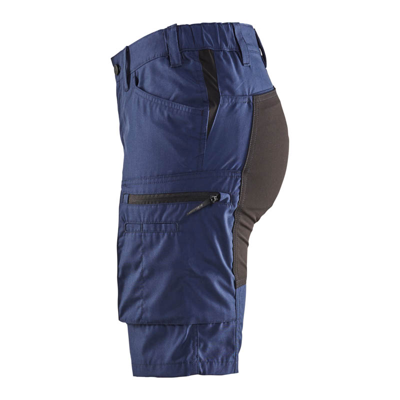 Blaklader Damen Service Shorts Stretch Marineblau/Schwarz C3