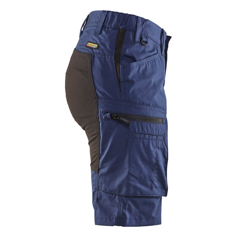 Blaklader Damen Service Shorts Stretch Marineblau/Schwarz C3