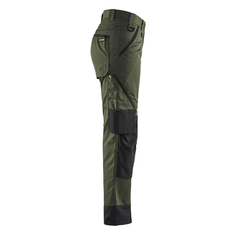 Blaklader Damen Garten Arbeitshose Armygrün/Schwarz C34