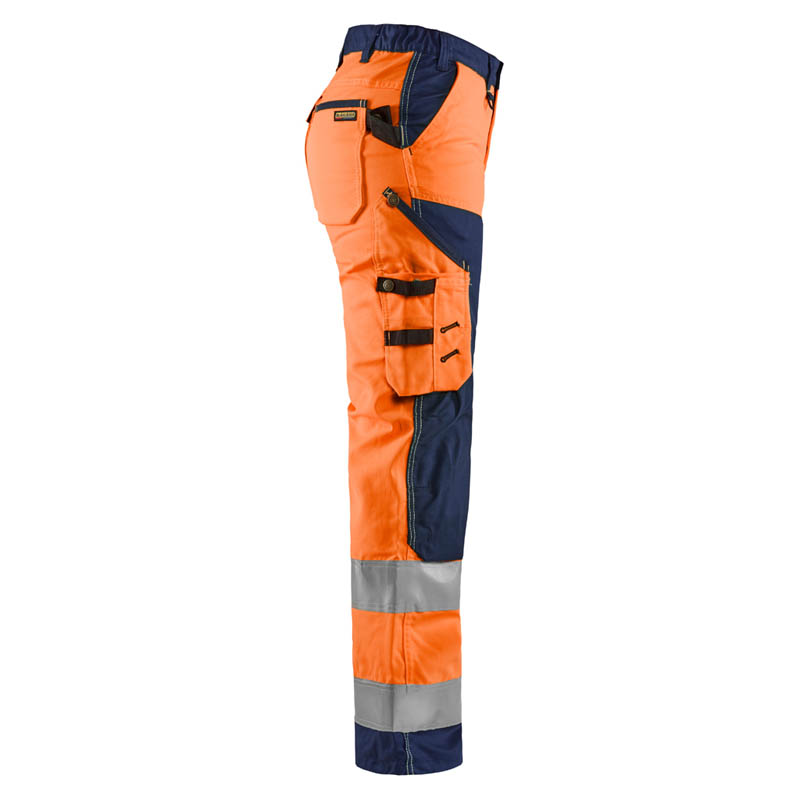 Blaklader Damen High Vis Arbeitshose ohne Werkzeugtaschen Hi