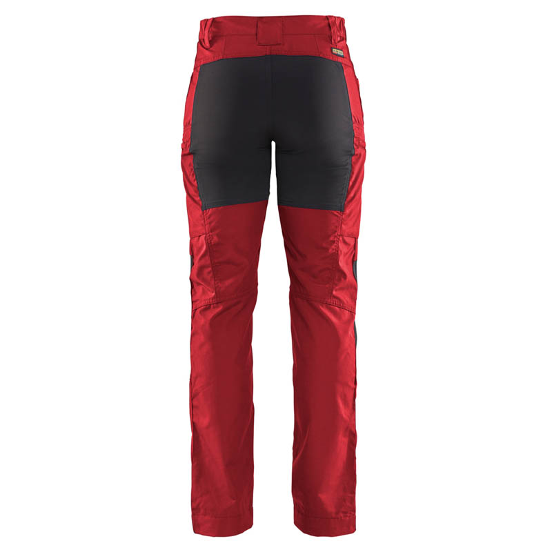 Blaklader Damen Service Arbeitshose Stretch Rot/Schwarz C30