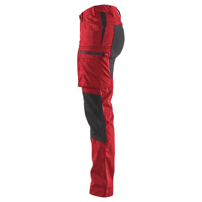 Blaklader Damen Service Arbeitshose Stretch Rot/Schwarz C30