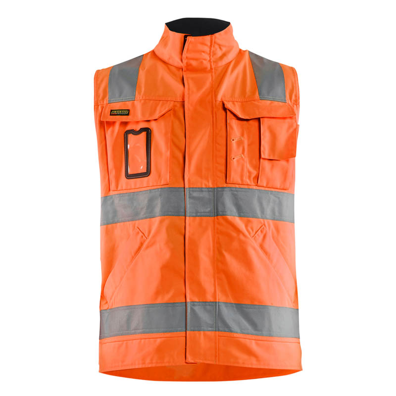 Blaklader High Vis Weste High Vis Orange/Marineblau L