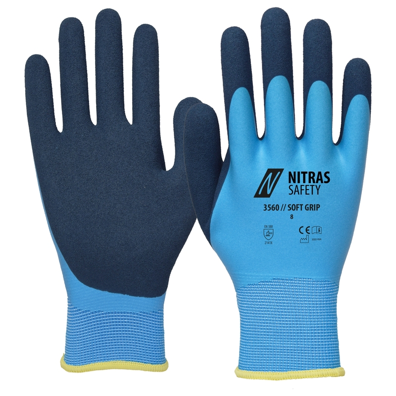 NITRAS SOFT GRIP, Montagehandschuhe, EN 388, 12P