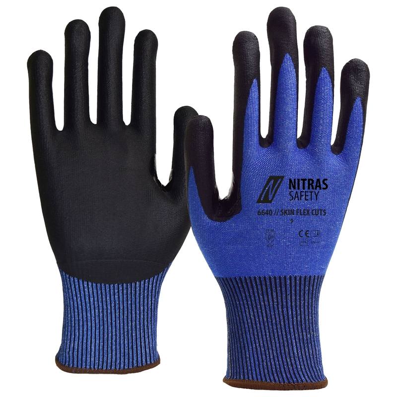 NITRAS SKIN FLEX CUT5, Schnittschutzhandschuhe, EN 388, 10P